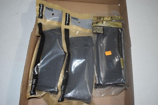 (2) MagPul and (1) MFT Synthetic Magazines for 223/5.56
