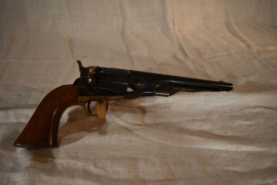 F.LLI PIETTA Cal .44 Black Powder Revolver, 6 Shot, Engraving On Cylinder, Pitting, SN:P78775
