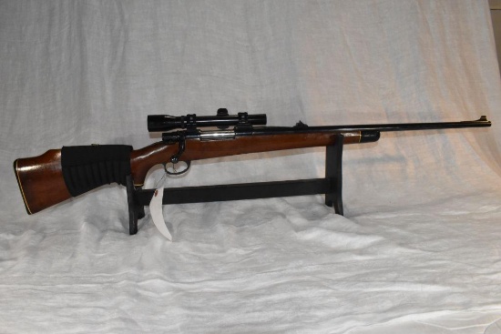 Herter's Inc. Model J9 Cal. 243 Bolt Action Rifle, Open Sights, Herters Flip Down Scope,