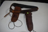 Nice Hunter Company Leather Double Belt Holster