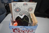 Assorted Paper targets and gun books
