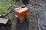 Wisconsin Air Cooled Model TF Gas Engine Twin Cylinder, Motor Is Free