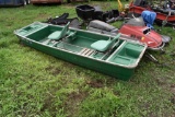 1985 Coleman 11ft Poly 2 Person Flat Bottom Boat