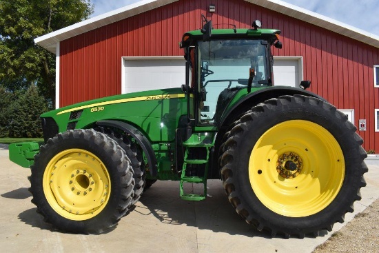 2009 John Deere 8530 MFWD, 4,307 Act Hours, IVT, ILS, 5hyd, PTO, Rear 480/80R50 Duals At 95%,
