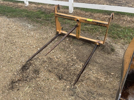 Case 3 Tine Bale Spears, fit Case 570 LTX