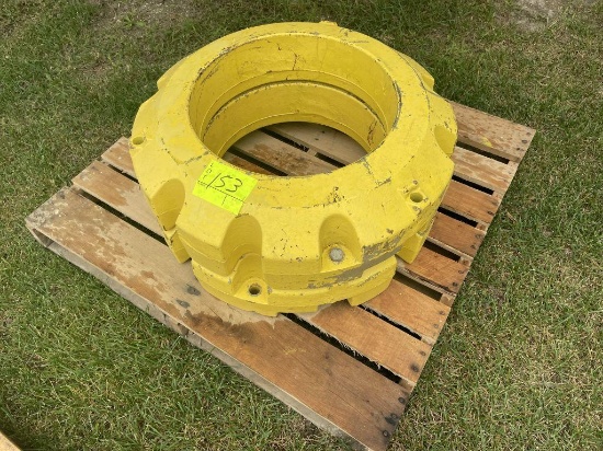 (2) John Deere R111012 Rear Wheel Weights, each is 450 lbs, Selling 2 x $