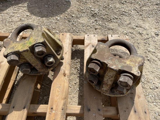 (2) 9 Bolt Dual Axle Hubs, 3 5/8 inch axle