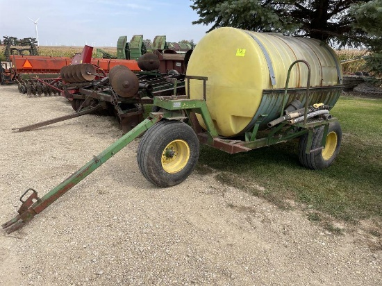 Top-All 750 Gallon Poly Nurse Tank on 3 Wheel Transport