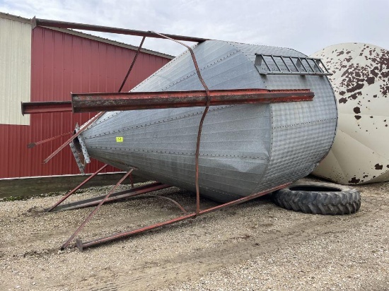 Behlen Hopper Bottom Bin, 12', 900 Bushel
