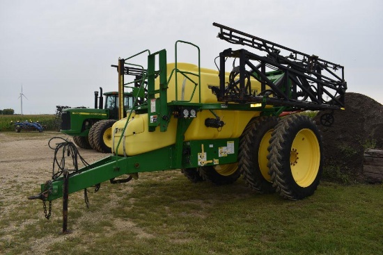 Top Air TA1600 Poly Crop Sprayer, 380/90-46 Duals, 90' Front Fold Booms, Triple Body Nozzles
