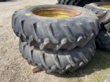 (2) 18.4-38, Tires on Bevel Rims