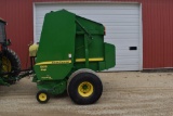 2008 John Deere 568 Silage Special Round Baler, Mega Wide Pickup Twine Or Surface Wrap