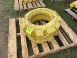 (2) John Deere R111012 Rear Wheel Weights, each is 450 lbs, Selling 2 x $