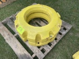 (2) John Deere R111012 Rear Wheel Weights, each is 450 lbs, Selling 2 x $