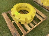 (2) John Deere R111012 Rear Wheel Weights, each is 450 lbs, Selling 2 x $