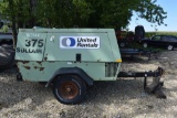 Sullair Model 375 JD Trailer Air Compressor, 375CFM@100PSIG