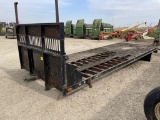 22 ft Steel Frame Flat bed Trailer, Needs a new deck