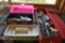 Metal Tool Box With Assorted Tools and Plastic Tool Box With Assorted Tools