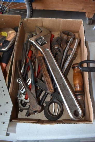 Assortment Of Pliers, Channel Wrenches, & Wrenches