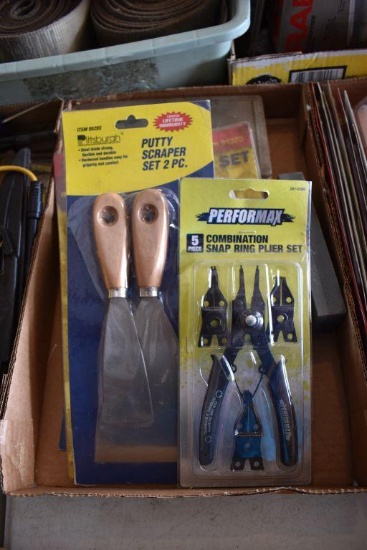 Putty Scrapers, Putty Knife Set, Snap Ring Plier Set, Cotter Pins