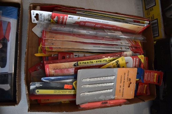 Large Assortment of Saw Blades, Jigsaw and Sawzall