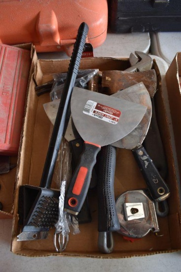 Putty Knives, Axes, Hammer, Pipe Wrenches, Tape Measure