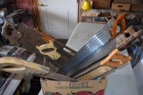 Assortment Of Hand Saws And Miter Box