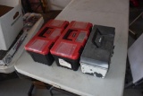 3 Plastic Tool Boxes