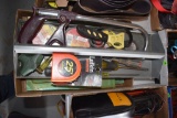 Tape Measure, Assortment Of Screwdrivers, Wire Brush Sets, Electrical Tape