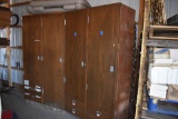 Pair Of Pressed Wood Cabinets, 81 inches tall