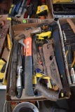 Assortment Of Hand Tools, Pry Bars, Hammers