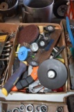 Assortment Of Hand Tools, Grinding Wheels & Discs