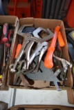 Assortment Of Hand Tools, Clamps, Pullers, Vise Grip Clamps