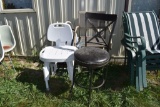 3 Misc. Chairs, step stools swim ladder and t chair