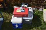 Assortment Of Rubbermaid Coolers