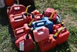 Large Assortment Of Gas Cans