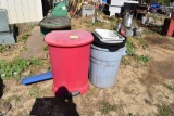 Rubbermaid Lift Top Plastic Garbage Can & Commercial Misc. Garbage Cans