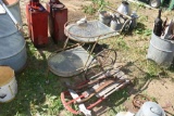 Sled, Horse Hames, 2 tiered Glass cart