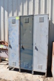 3 Metal Storage Lockers