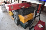 Large Amount of Plastic & Metal Tool Boxes