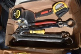 Assortment of Open End Bow End Wrenches & Other Tools