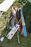 Large Pile Of Garden Tools