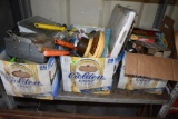 3 Boxes, Electrical Cords, Fittings, Outlet Box, Tape Measure, & Much More