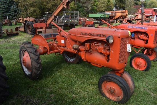 Allis Chalmers C Gas Tractor, N/F, 8.3x24 Tires, Motor is Free, SN: 26283