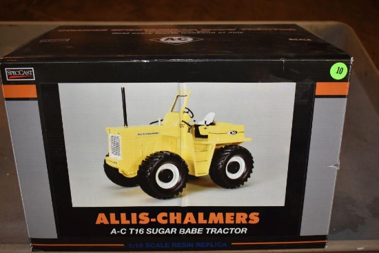 Allis-Chalmers Allis Chalmers W Speed Patrol Grader 1/16 resin farm tractor replica by SpecCast 