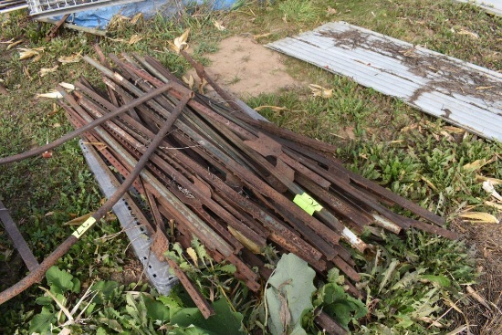 Assorted Steel Fence Posts