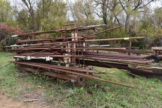 Large Assortment Of Iron With Rack