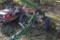 John Deere No 44 Plow, 2 Bottom, Coulters, on rubber, manual lift