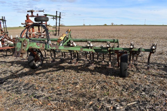 Glencoe 14' Field Cultivator, 3 Bar Coil Tine Harrow, In Transport with Hydraulic Cylinder