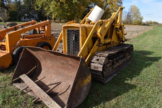 John Deere 440 Crawler/Loader Gas Engine, 1622 Hours Showing, 60" Bucket, Rear Draw Bar Hitch,
